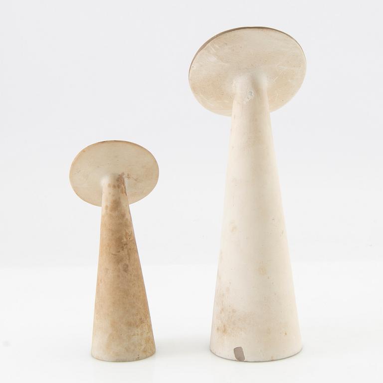 Gunnar Nylund, vases 2 pcs. Nymölle 1950s/60s, Denmark.