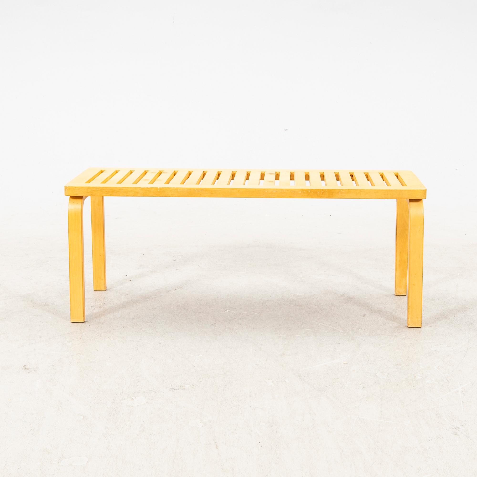 Alvar Aalto, bench, model 153, Artek, Finland.