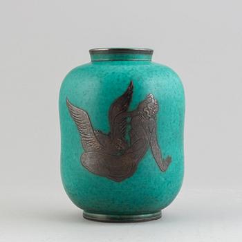 Wilhelm Kåge, a stoneware 'Argenta' vase, model 1079, Gustavsberg.