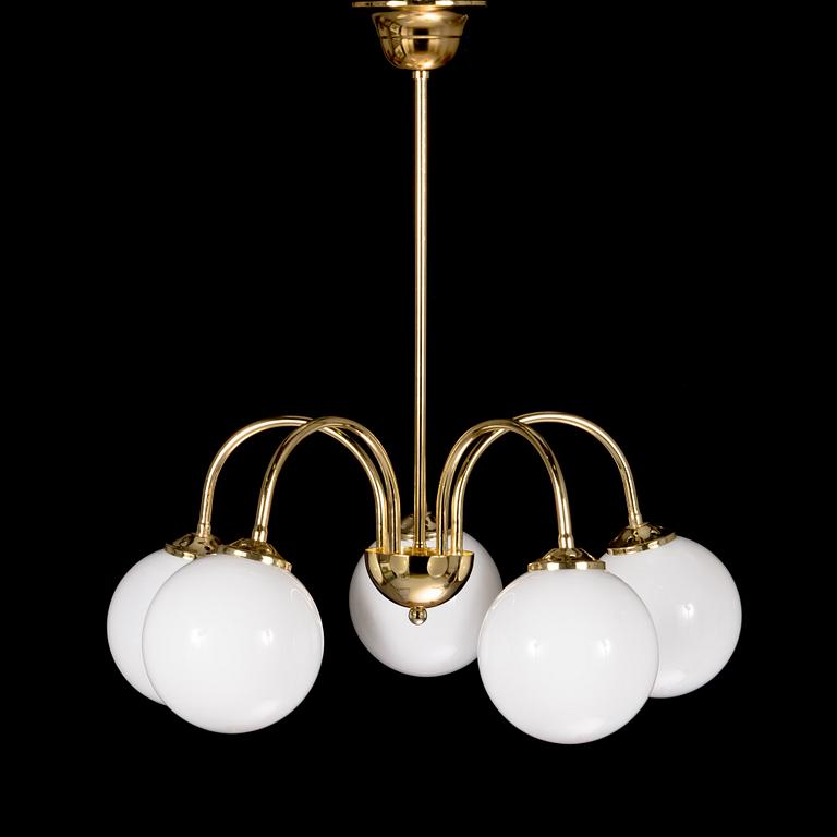 A ceiling lamp model 2024/5, for AT-valaisin Finland, late 20th century.