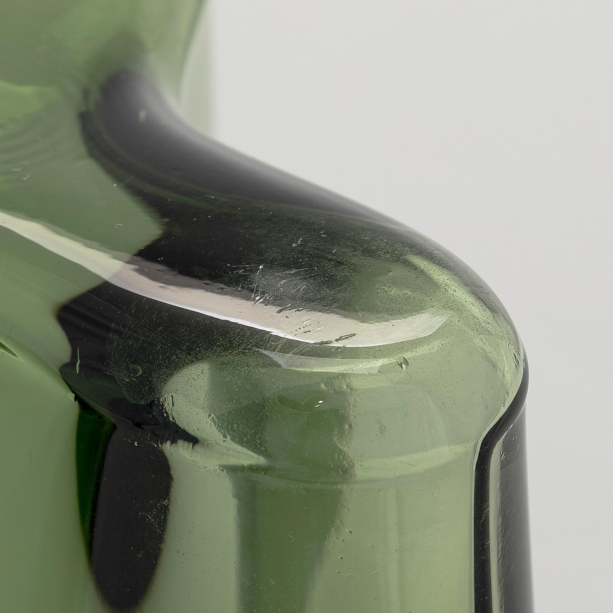 Alvar Aalto, a glass vase, signed  Alvar Aalto 5409/7000 1988.