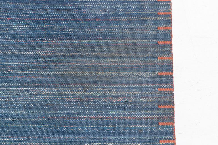 Märta Måås-Fjetterström, a rug, "T.matta, blå". Rag rug, flat weave, 193 x 147 cm. Signed AB MMF.