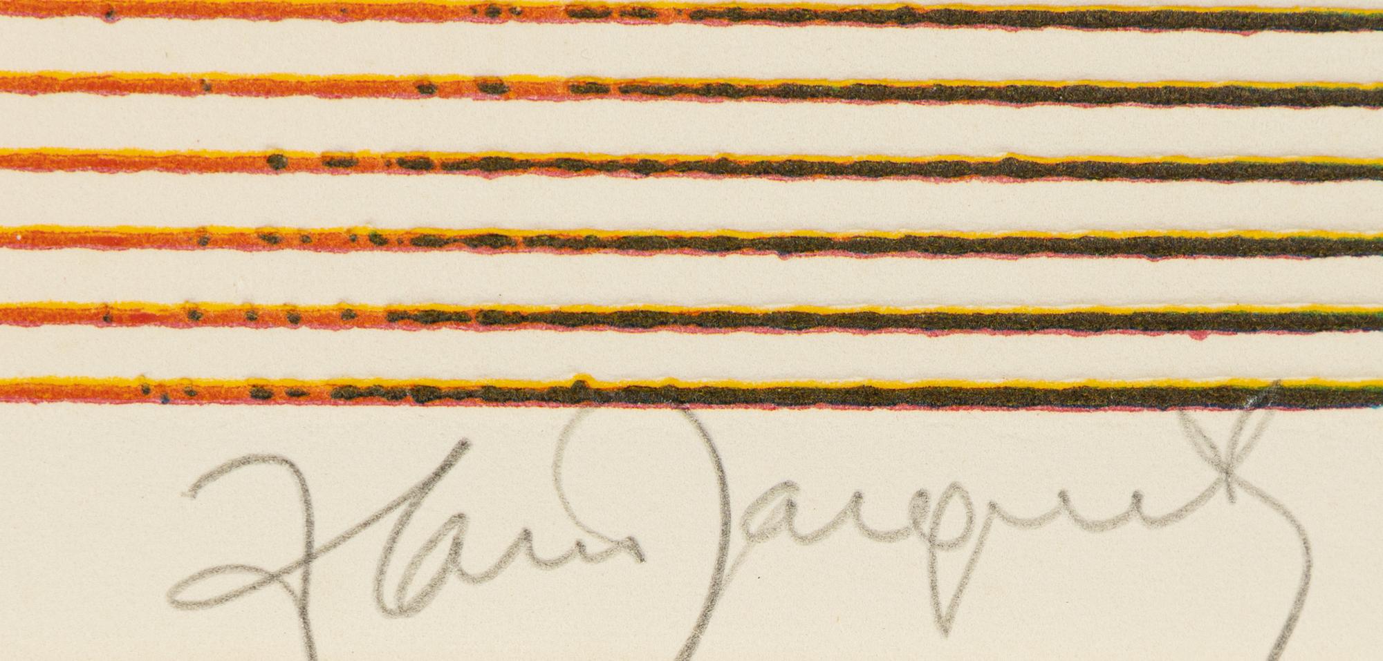 Alain Jacquet, färgserigrafi, signerad och numrerad 61/100.