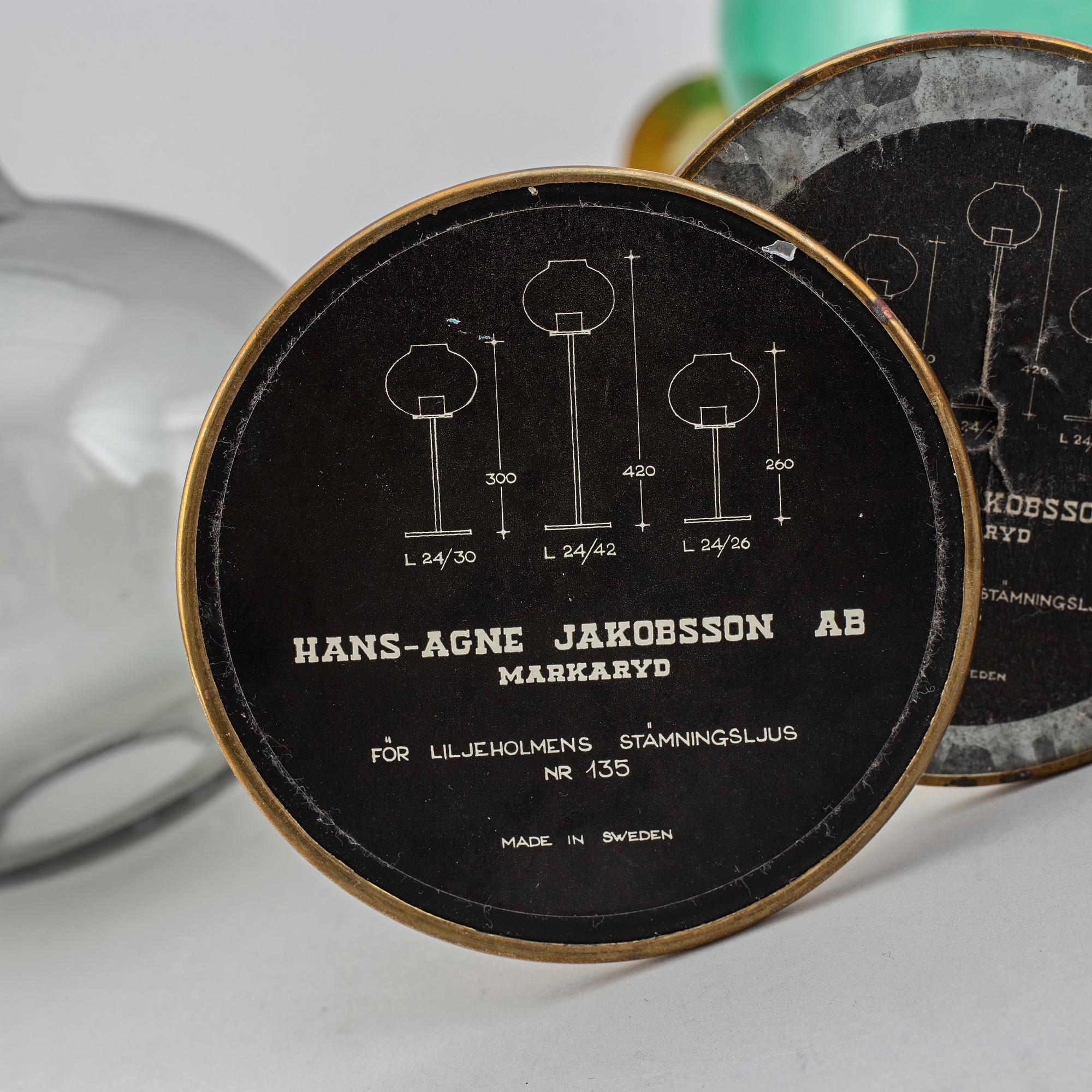 HANS-AGNE JAKOBSSON, ljuslyktor, 3 st.