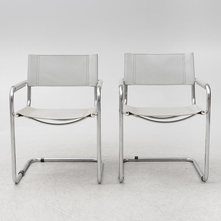 Seven chairs, probably Italy, 1980s.