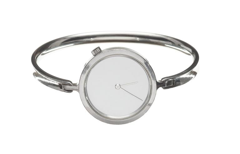 Vivianna Torun Bülow-Hübe, A Torun Bülow Hübe stainless steel watch by Georg Jensen, Copenhagen, design nr 337.