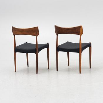 Bernard Pedersen & Son, chairs, 4 pcs, Denmark, 1960s.