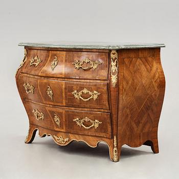 A Swedish Rococo commode attributed to Lars Bolin, master in Stockholm 1759-1801.