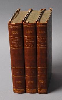 BÖCKER, 3 volymer, "Élémens de Physique et de Météorologie", M. Pouillet, Paris 1832.