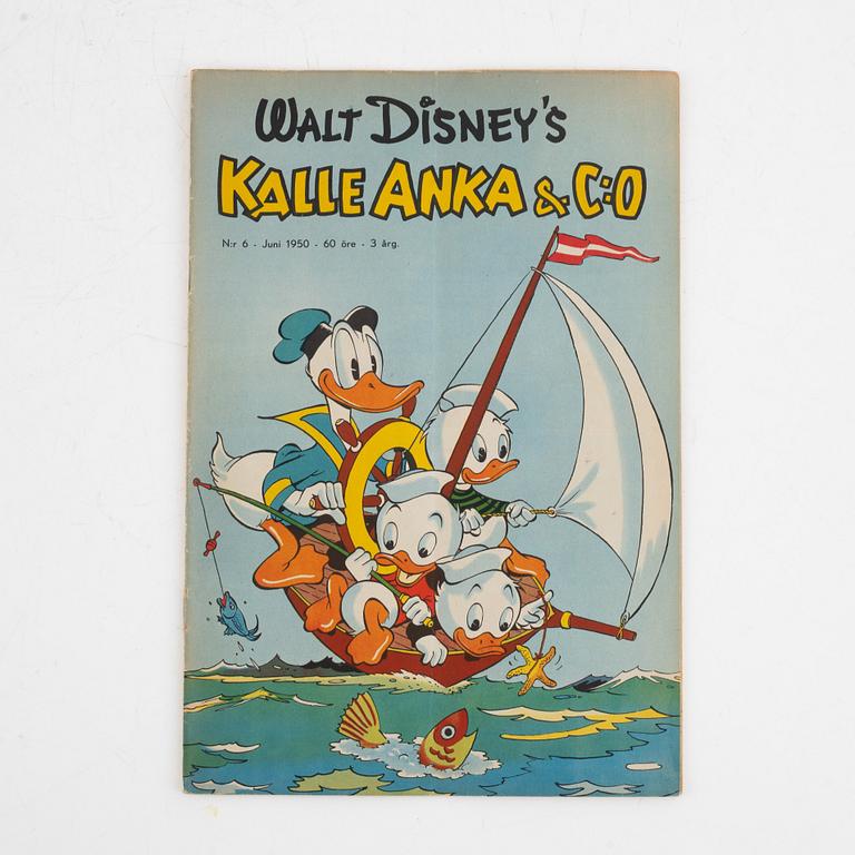 Serietidning, "Kalle Anka & Co" Nr 6, 1950.