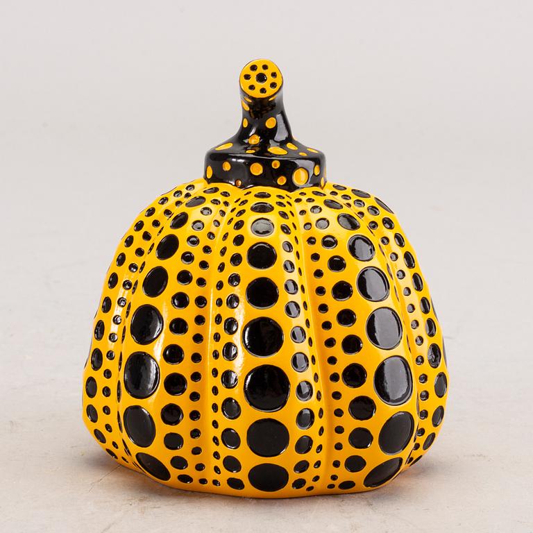 Yayoi Kusama, after, multiple, painted cast resin, published by Benesse Holdings, Inc., Naoshima, Japan, 2013.