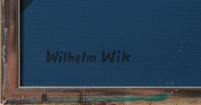WILHELM WIK, akryl på duk, sign.