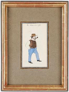 Ivar Arosenius · IVAR AROSENIUS, Gouache, signerad och daterad 1891.
