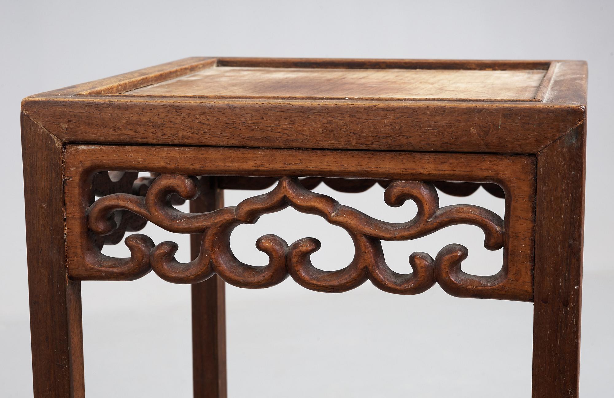 Two Chinese side tables, early 20th Century.