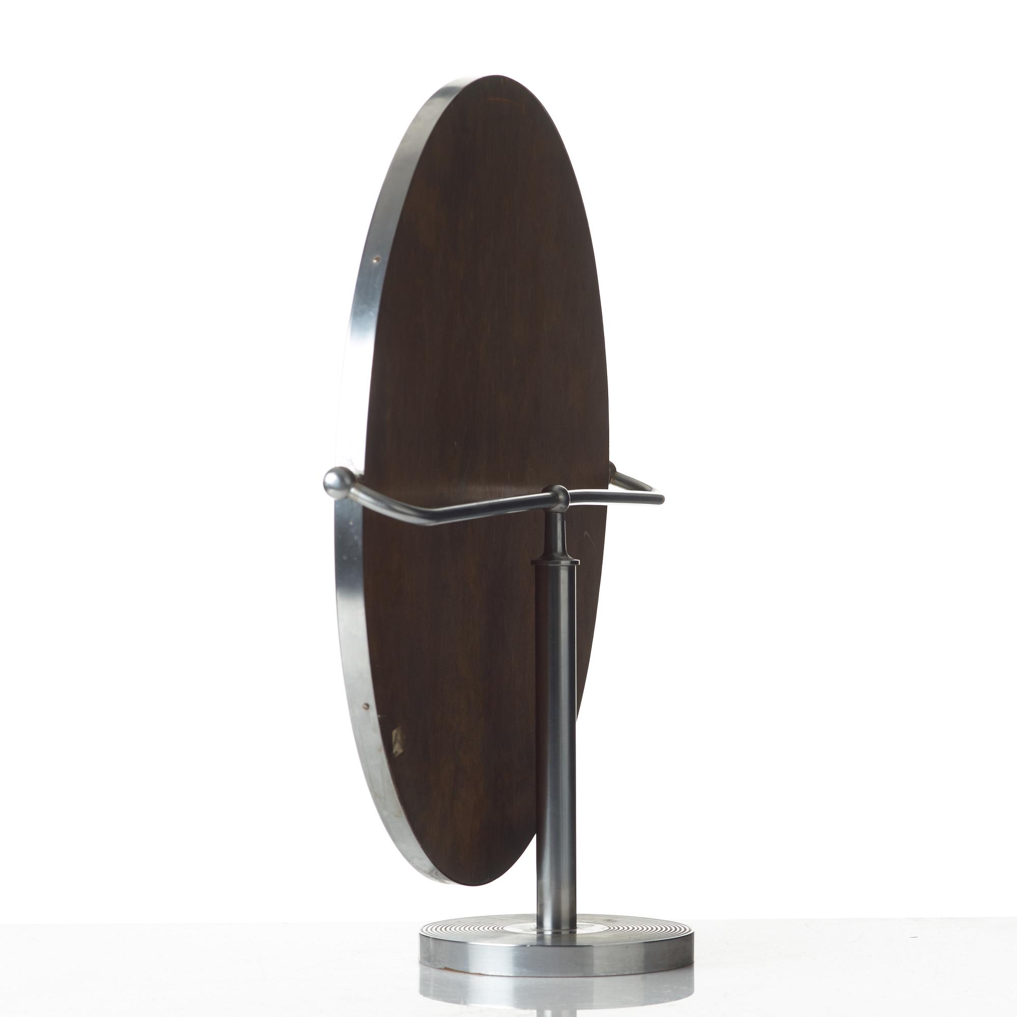 Josef Frank, a chrome plated brass table mirror, Svenskt Tenn, model 2214.
