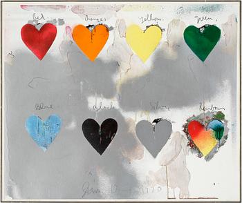 JIM DINE, screentryck på kartong, signerad och daterat 1970.