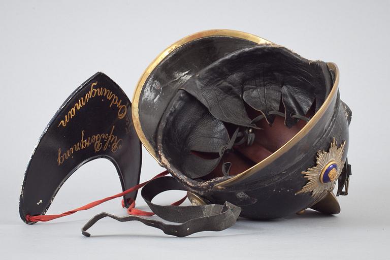 KASK, svensk, för brandförsvaret, 18/1900-tal.