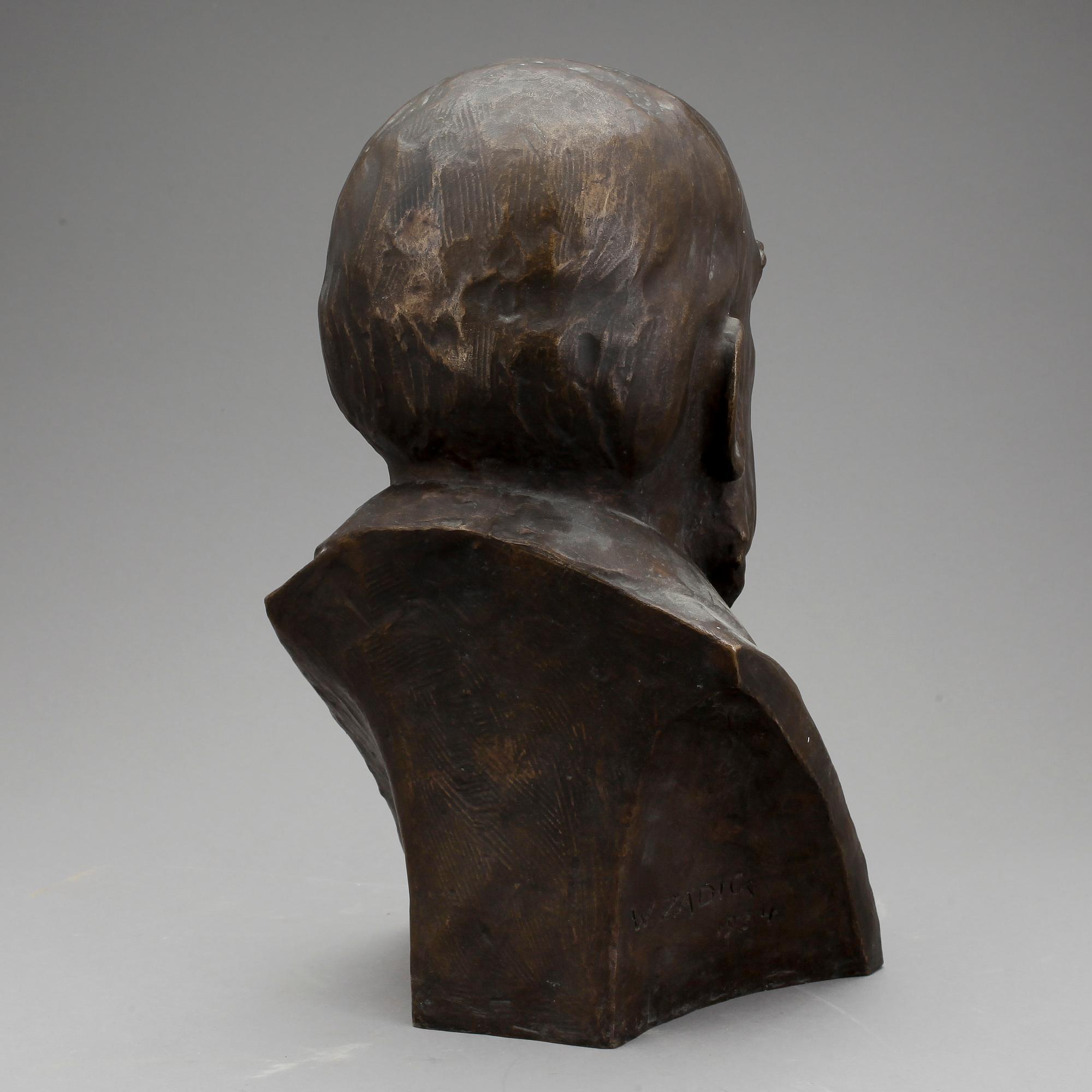WILLIAM ZADIG, bronsskulptur, signerad och daterad 1934.