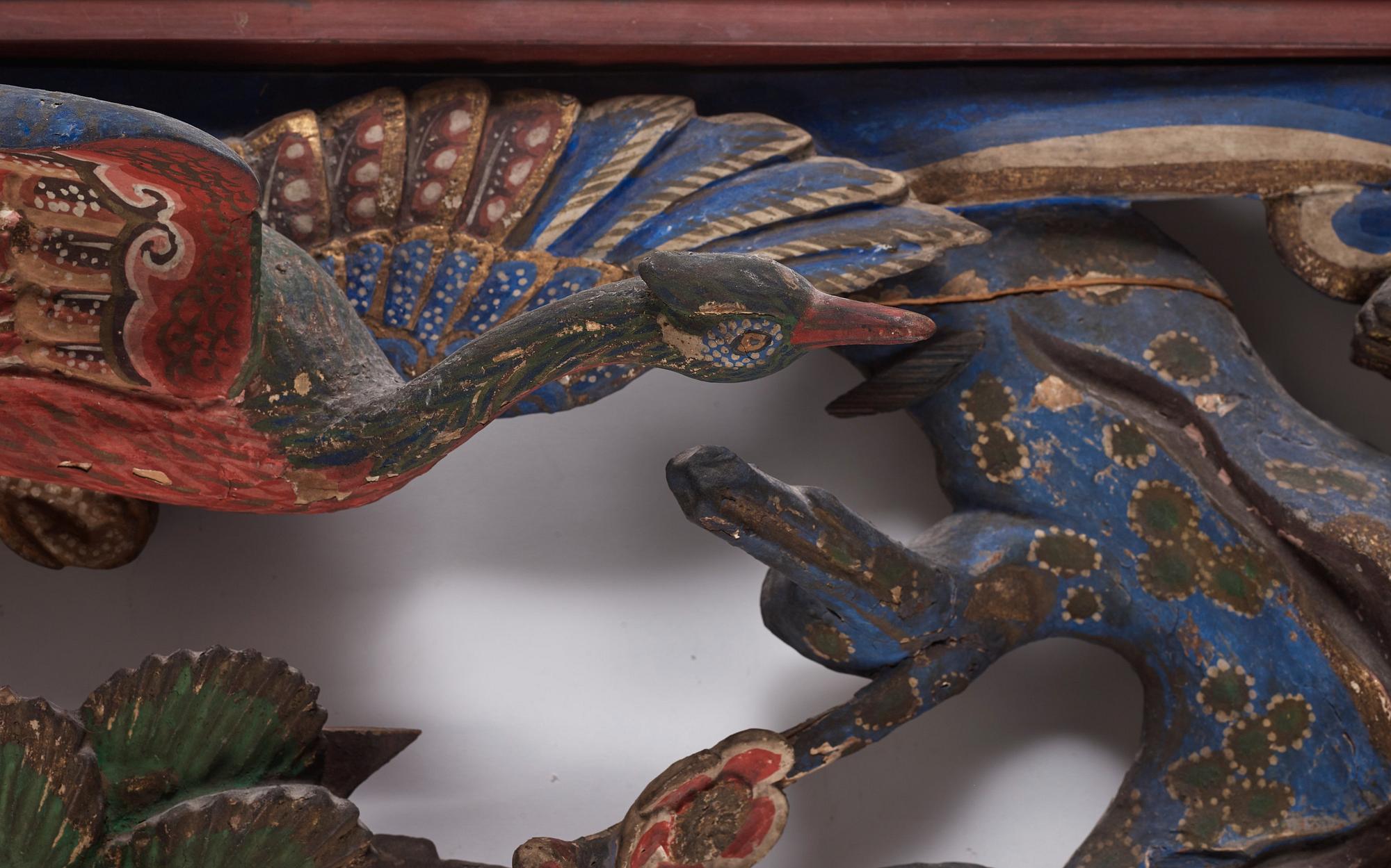 A wooden relief, Qing dynasty, 18th Century.