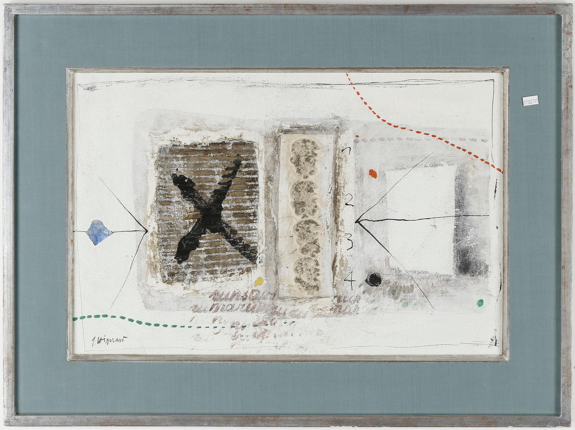 JAMES COIGNARD, blandteknik, signerad.