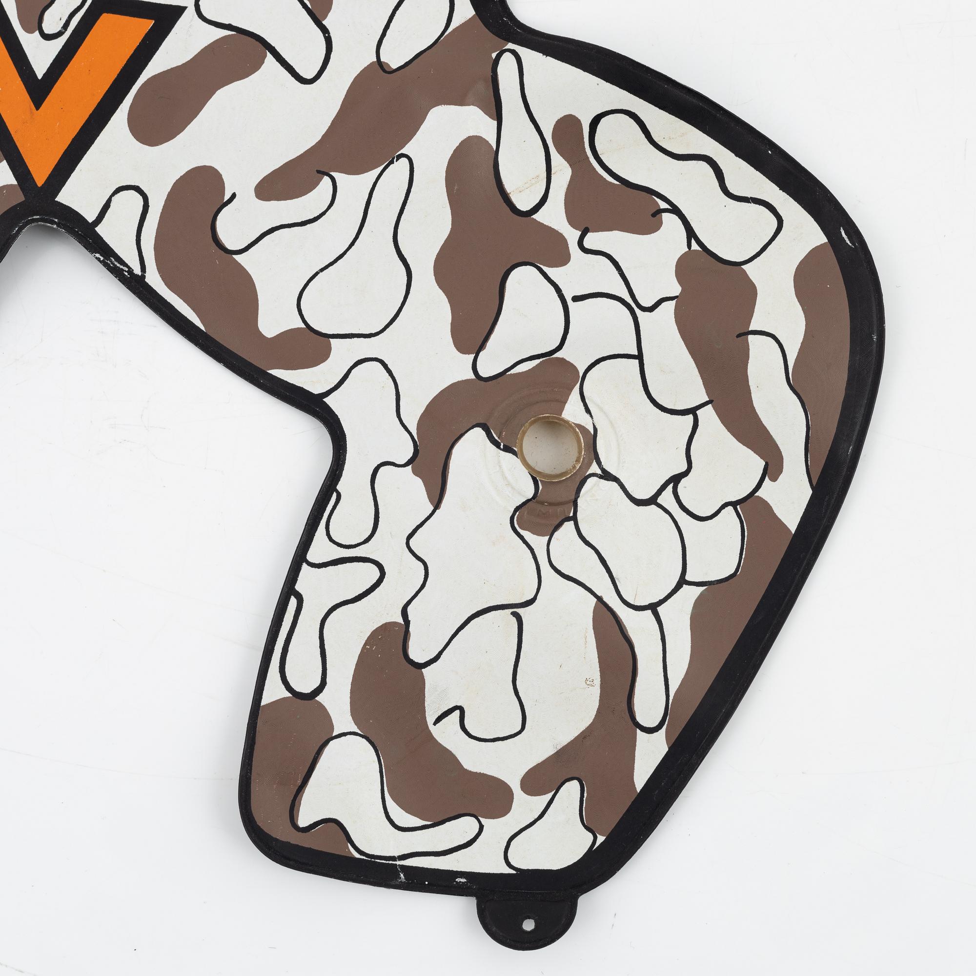 Enrico Baj, inflatable sculpture, plastic. Printed in signature.
