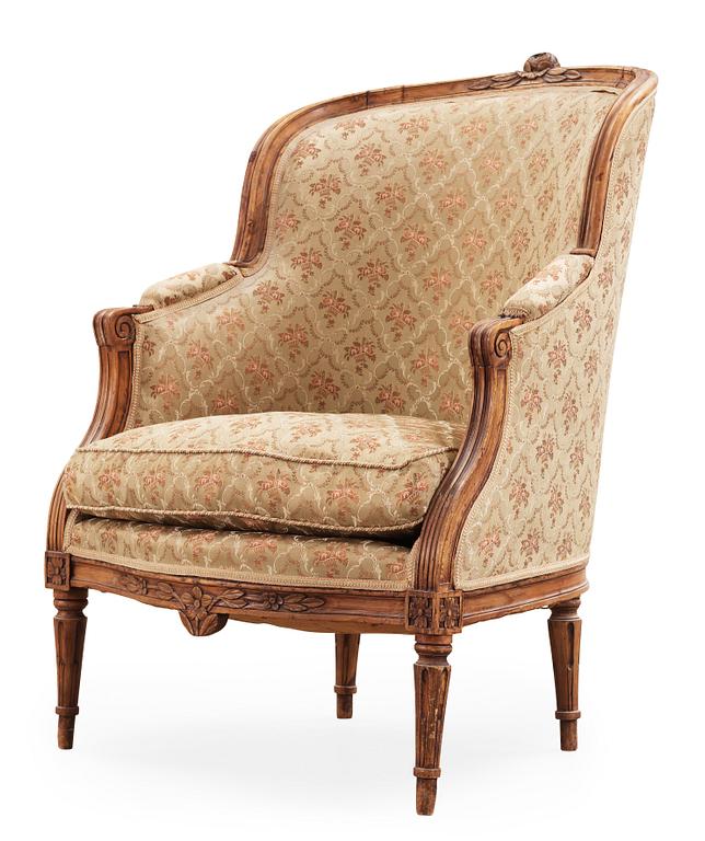 A Gustavian late 18th century bergere.