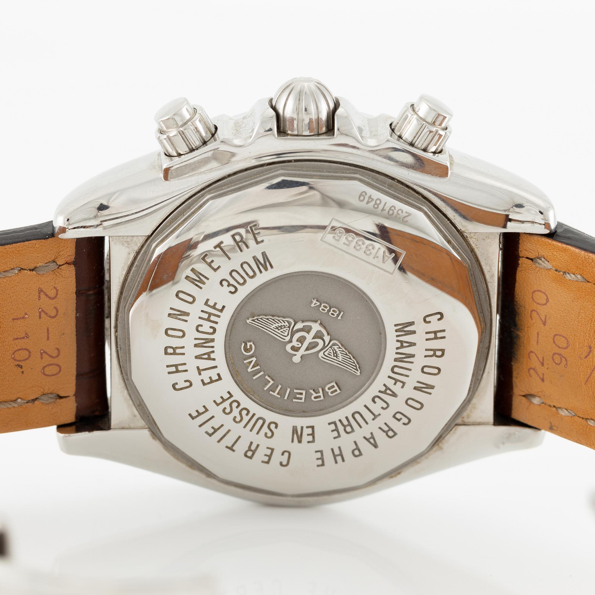 Breitling, Chronomat Evolution, chronograph, wristwatch, 43.7 mm.