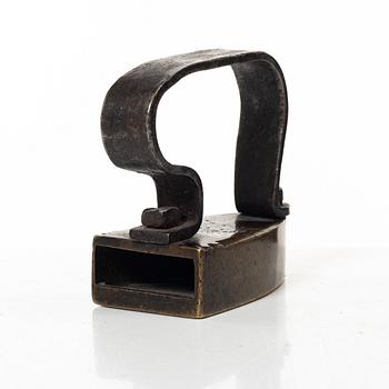 Mässingsföremål, fem stycken, 1700 - 1800-tal.