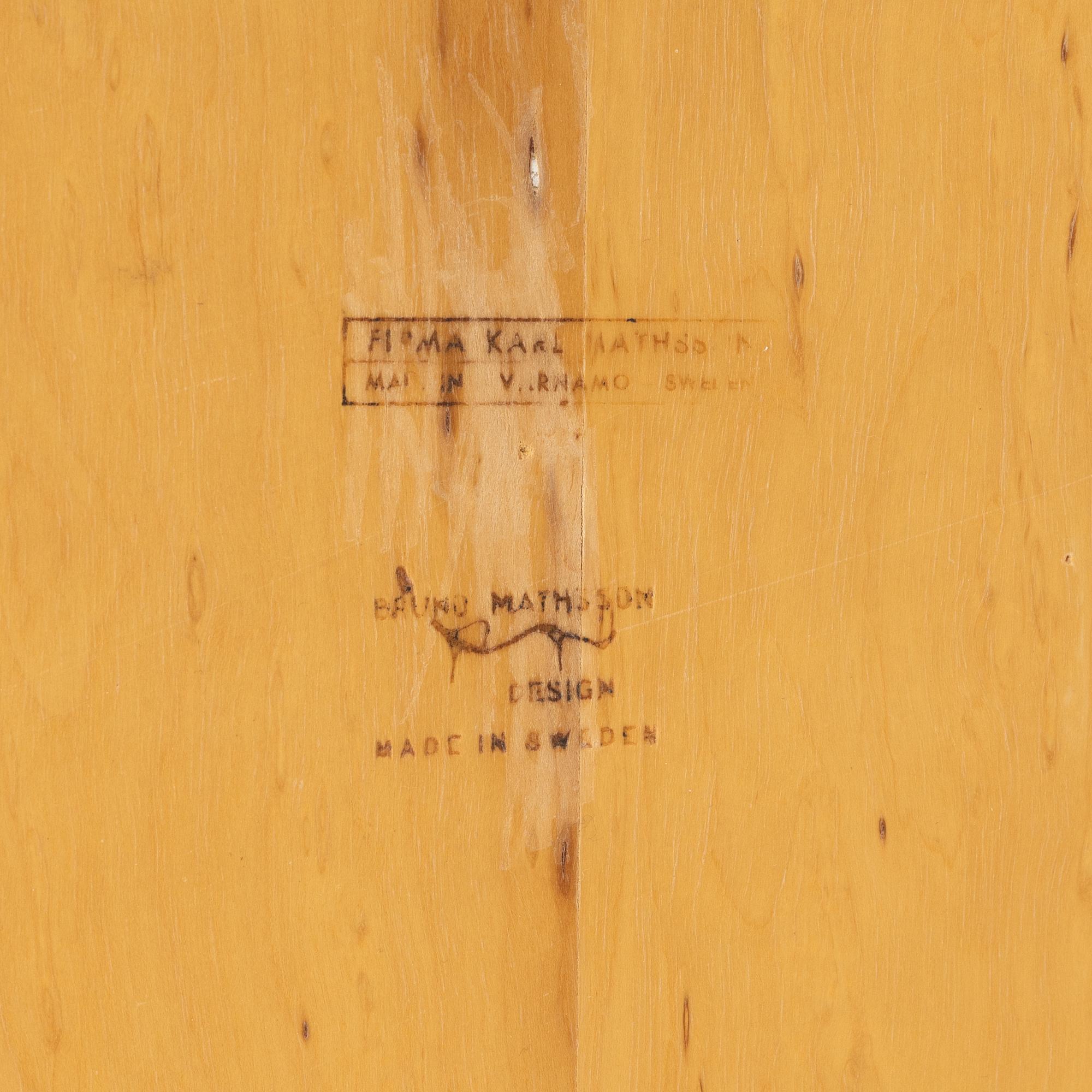 Bruno Mathsson, coffee table, Firma Karl Mathsson, Värnamo.