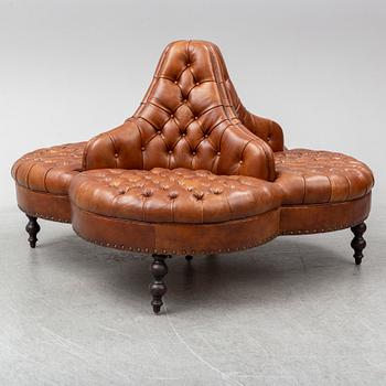 A leather sofa, England.