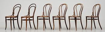 STOLAR, 6 st, Thonet, Wien, 1900-talets första hälft.