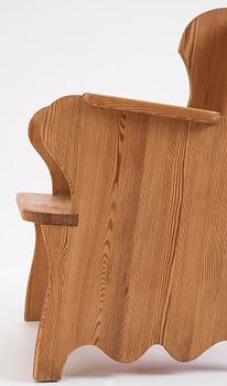 Nordiska Kompaniet, a stained pine chair, 1930s-1940s.