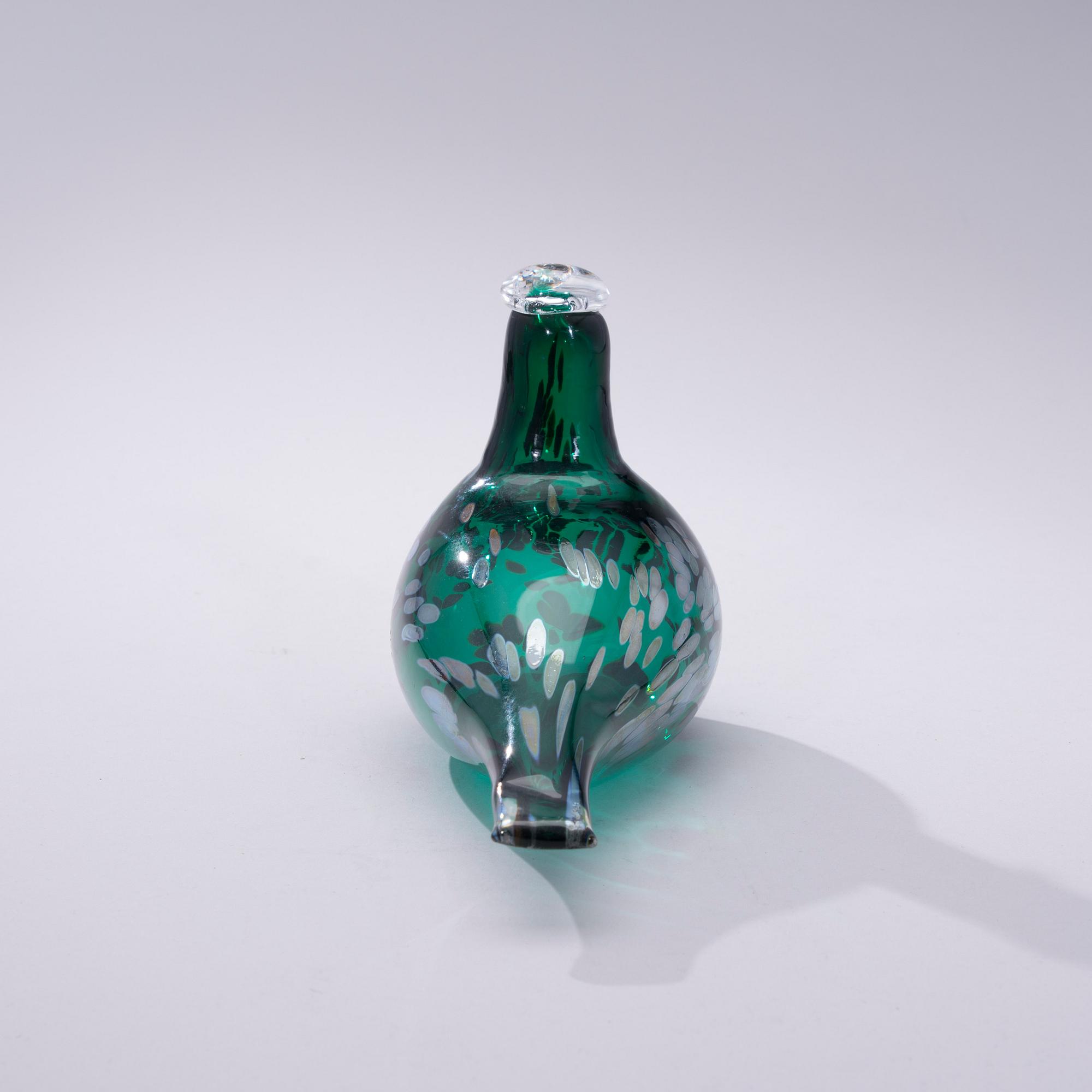 FIGURIN, 2 st, glas, signerad O. Toikka Nuutajärvi samt Oiva Toikka Nuutajärvi Notsjö.