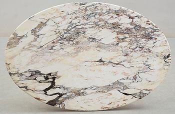 An Eero Saarinen 'Tulip' marble top sofa table, Knoll International, USA.