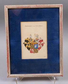 KOLORERADE TRYCK, 4 st, 1800-tal.