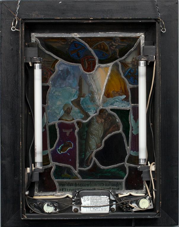 GLASMÅLNING, Tyskland, 1800/1900-tal.
