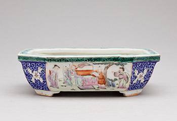 KAKTUSSKÅL, porslin, Kina sannolikt 1800-tal.