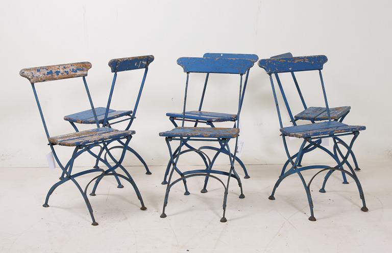 KLAPPSTOLAR MED BORD, 6+1. 1900-talets början.