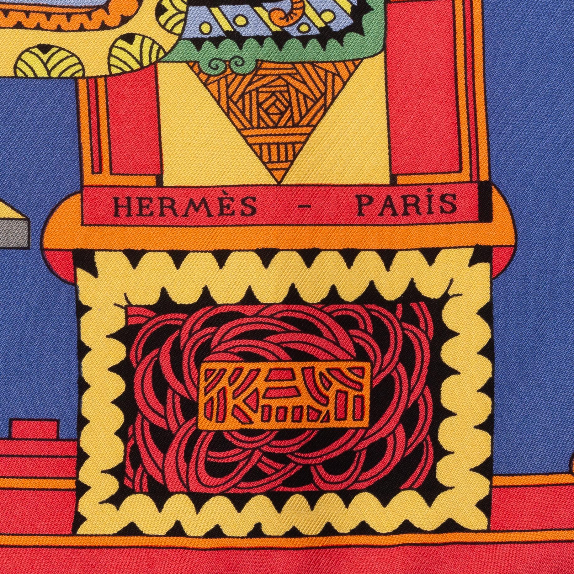Hermès, scarf, "Astres et Soleils".