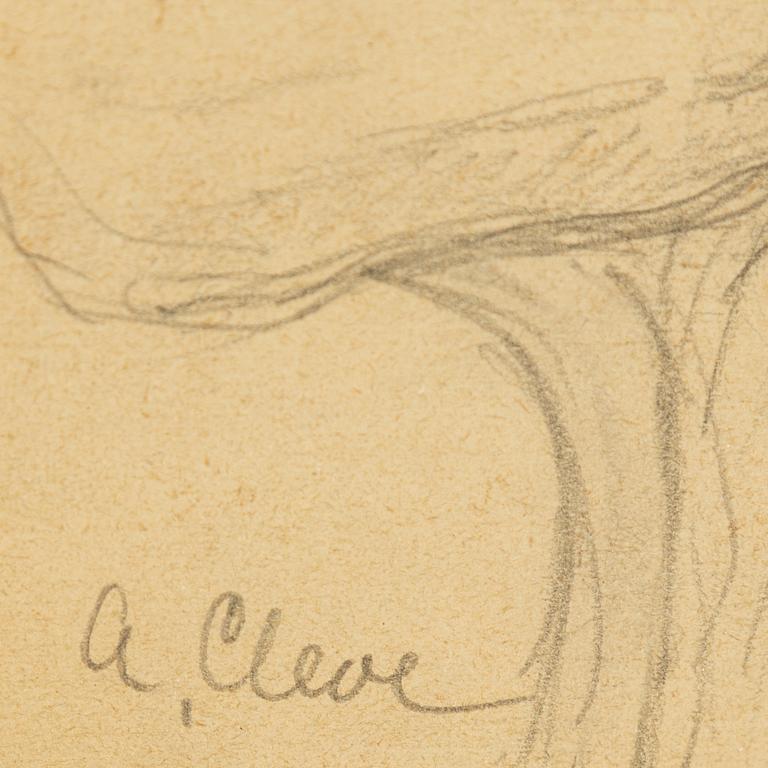 AGNES CLEVE, pencil. Signed A Cleve.