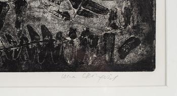 Lena Cronqvist, etching, signed 4/40.