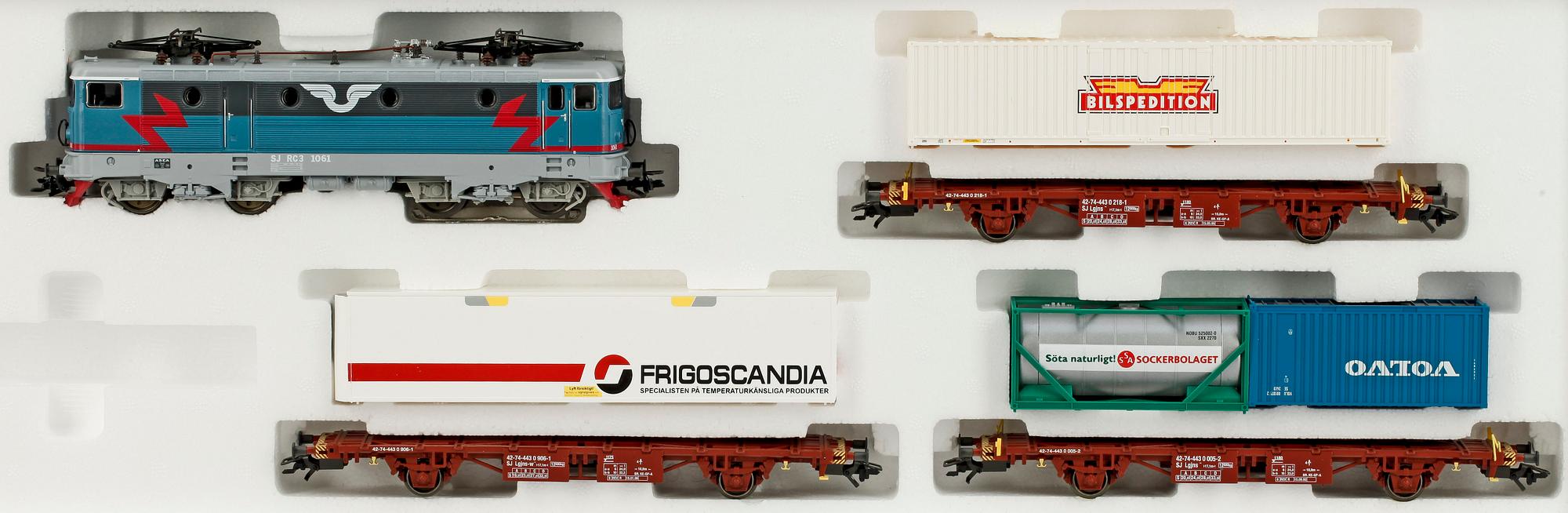TÅGSATS 4 delar, Märklin H0 28725, 1900-talets andra hälft.