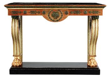 A Swedish Empire early 19th Century console table.