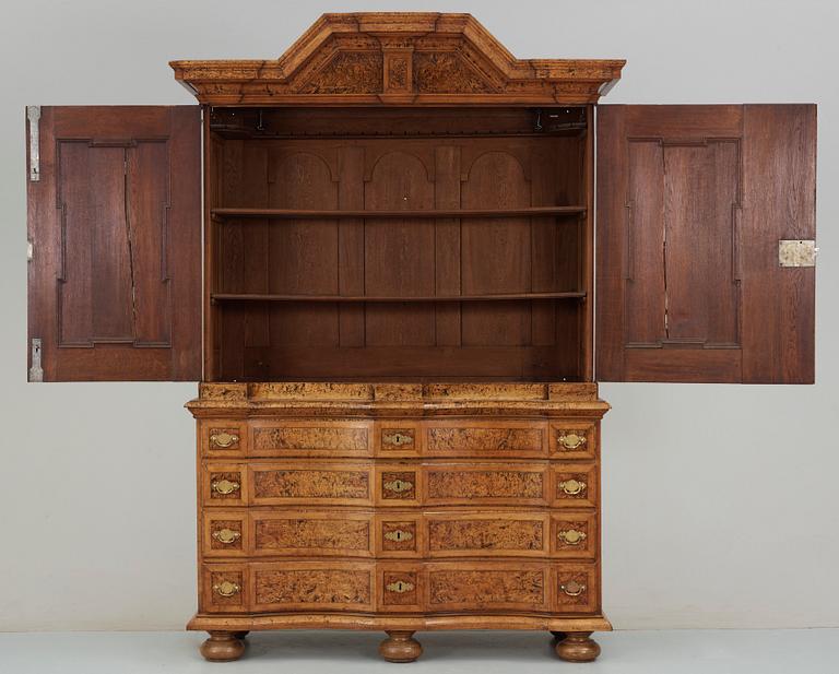 A Swedish late Baroque 18th century cupboard.