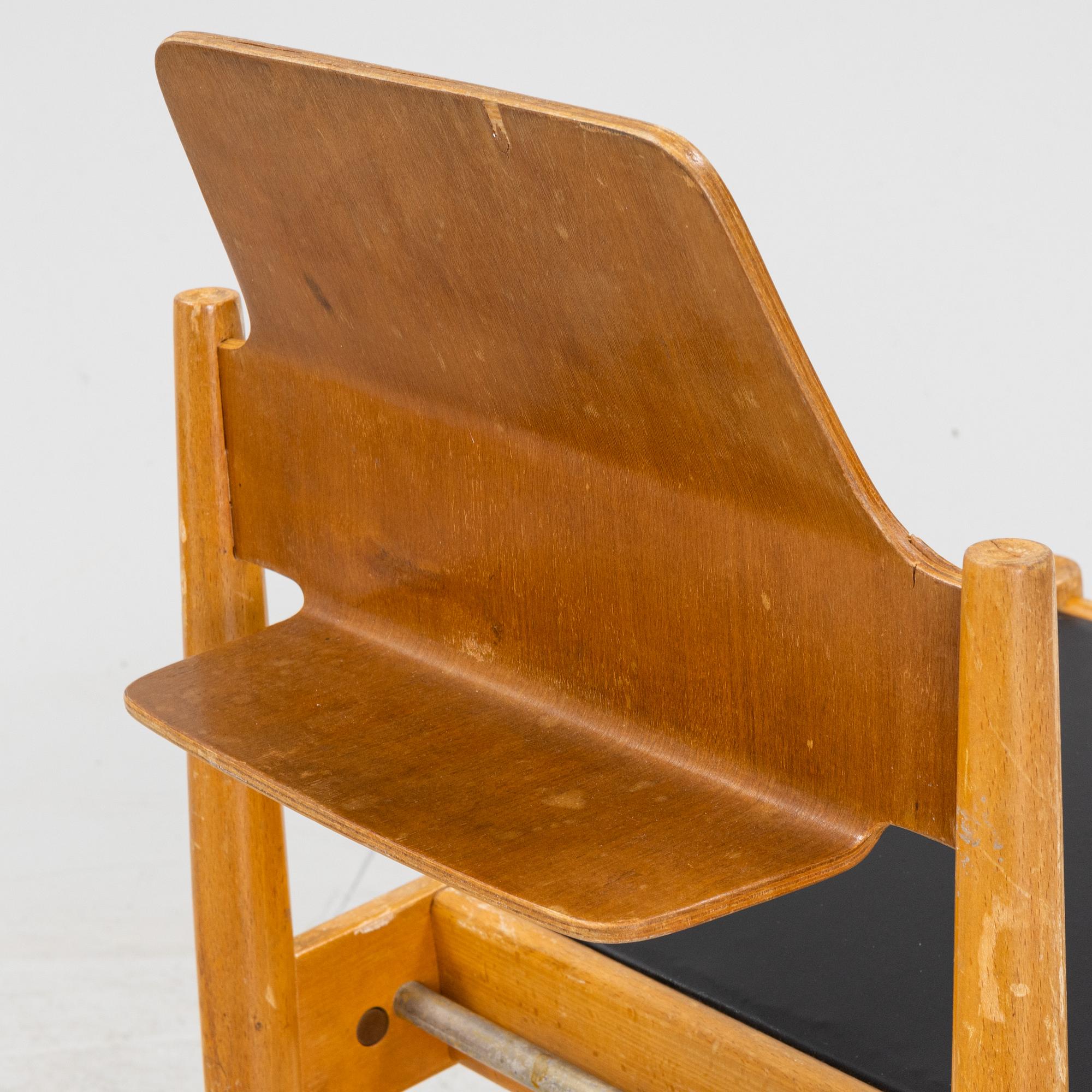 Egon Eiermann, eleven church chairs, from Kaiser Wilhelm Memorial Church, Berlin 1950s.