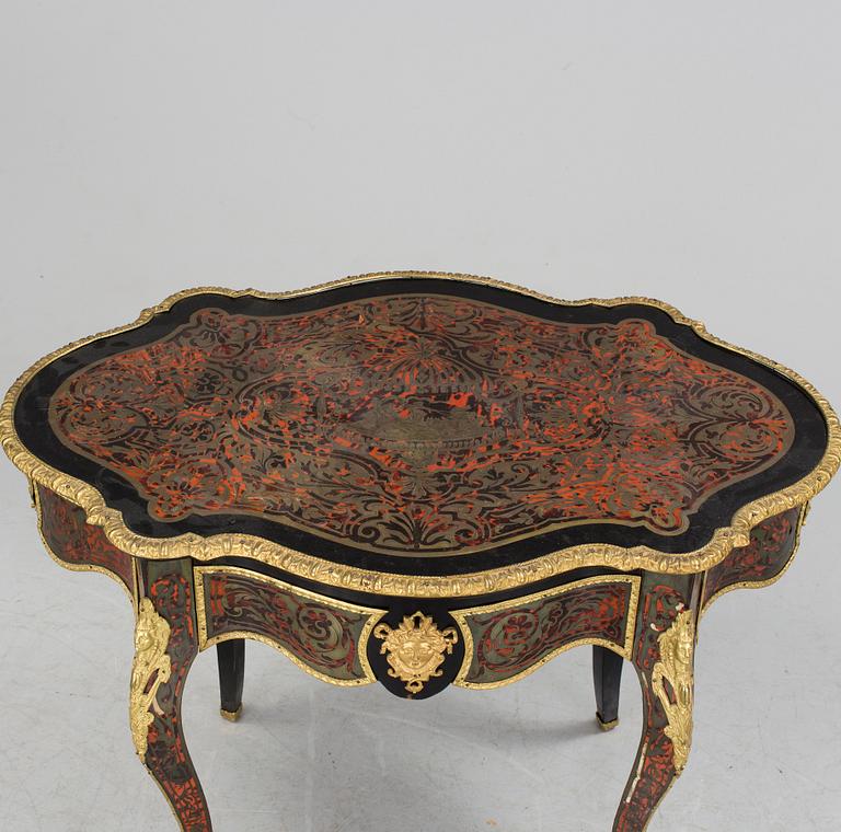 A French Louis XV style Boulle Inlay Writing Desk. Second half of 19th century.