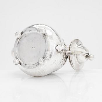 Tekanna, silver, Tyskland, 1900-talets första kvartal. Oidentifierad mästarstämpel W.I.S.