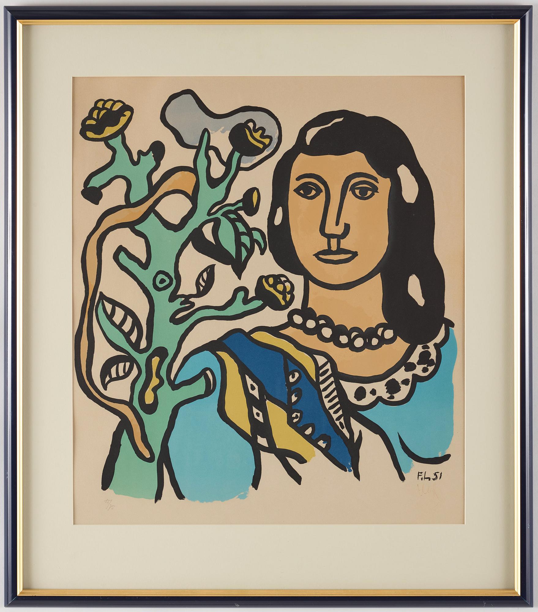 Fernand Léger, "La femme et la fleur".