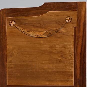 NATTDUKSBORD, ett par, av Georg Haupt (mästare i Stockholm 1770-1784), ej signerade, gustavianska.