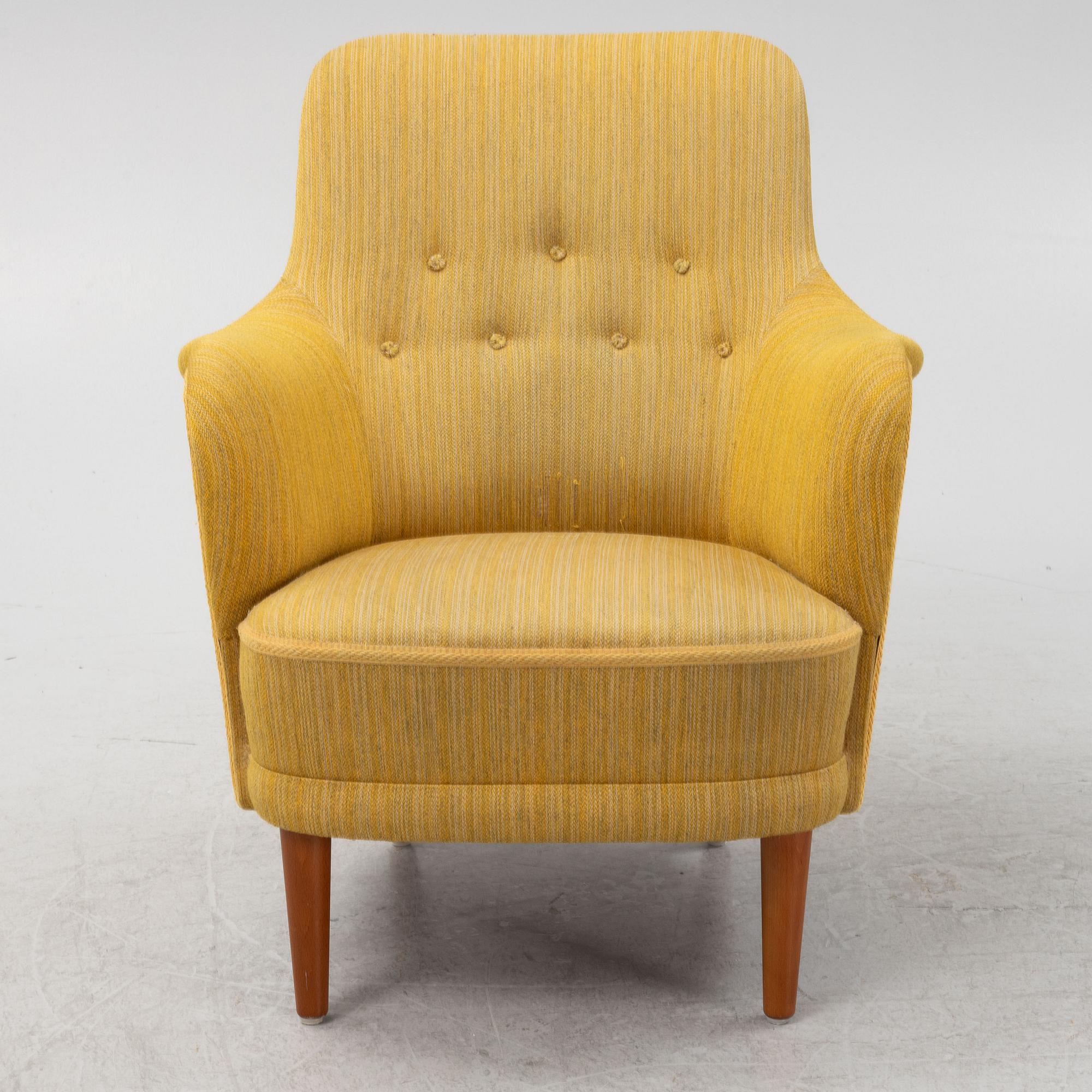 Carl Malmsten, a 'Samsas' armchair, O.H. Sjögren, second half of the 20th Century.